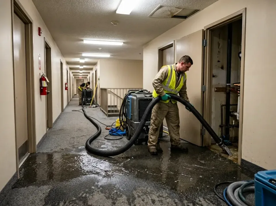 multi-unit-apartment-hallway-f-005 — frequently asked questions, Emergency Burst Pipe Water Extraction & Removal in Dunn Lor…